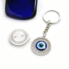 Siyao Accessories Turkish Devil's Eye Keychain Sunflower Diamond Blue Eye Pendant Evil Eye Car Bag Pendant Gift DY-062506 Item Picture